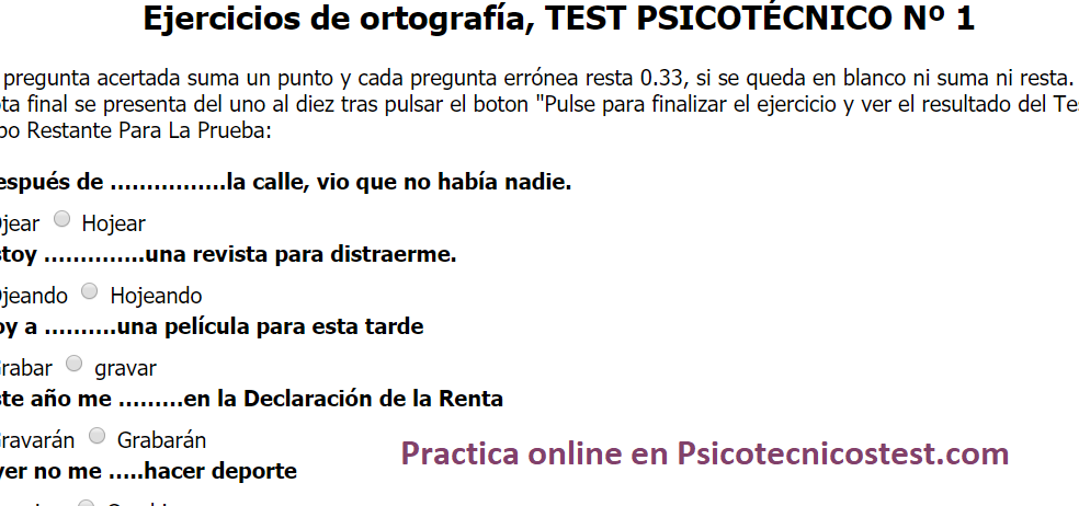 Examen Diagnostico De Ortografia Y Redaccion